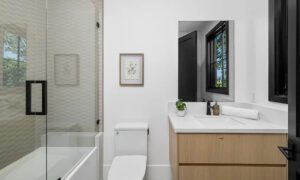 new construction home .GUESTHOUSEBATHROOM
